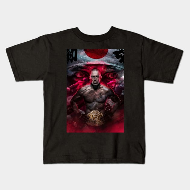 Georges St-Pierre 'GSP' - UFC Champion Kids T-Shirt by Fit-Flex